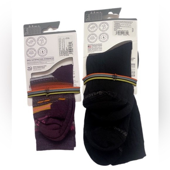 NWT 2 x Smartwool Everyday Merino Comfort Mesh Zones Unisex Crew Height Socks S - Picture 3 of 3
